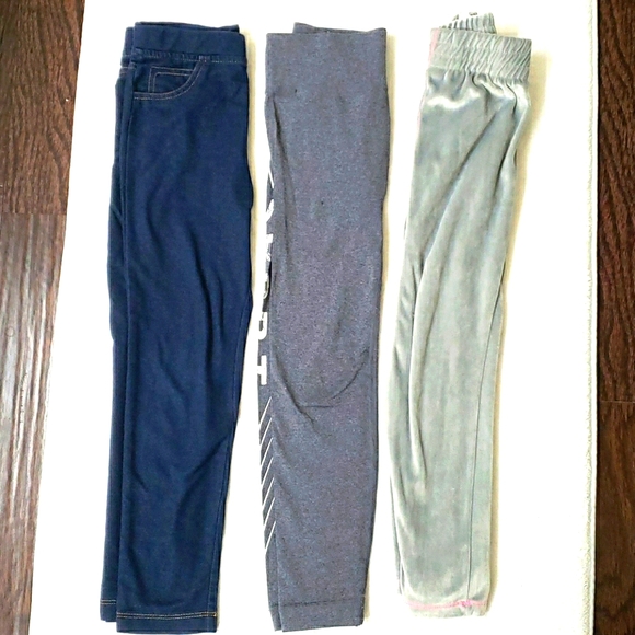 Puma Other - Lot of 3 girls track, leggings, & jeggins size 6